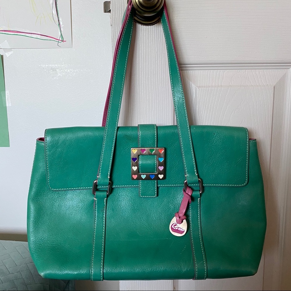 Dooney and Bourke heart buckle bag